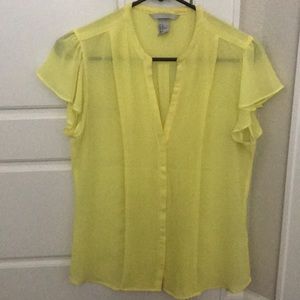 H&M yellow blouse